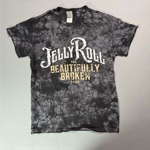 Jelly Roll Tie-Dye Black T-Shirt - Beautifully Broken Tour Edition